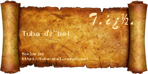 Tuba Ábel névjegykártya