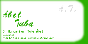 abel tuba business card
