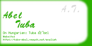 abel tuba business card